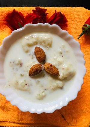 A picture of Sabudana Khoya payas.