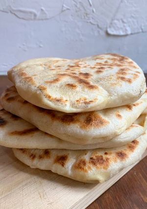 Une photo de ☆Cheese Naan au Four☆