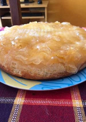 Una foto de Torta de manzana invertida 🍎