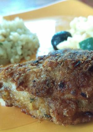 A picture of Savory Herb Fried Chicken.