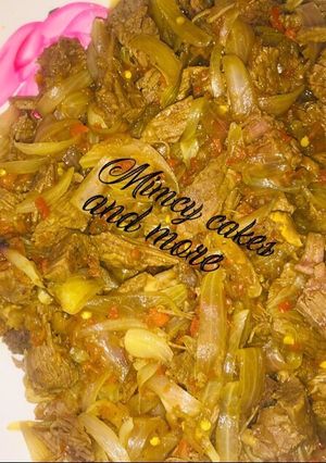 A picture of PEPPER BEEF 🥩.