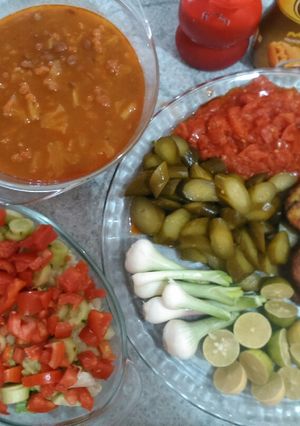 عکسی از دستور کوکو بلغور و خوراک لوبیا