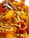 Spaghetti Super, con Pomodorini Gialli e Rossi