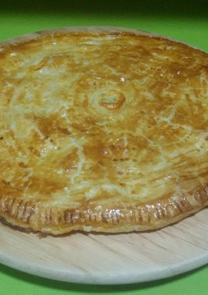 Una foto de Empanada de pollo y pisto con thermomix
