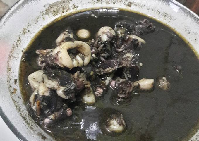 Cumi Sontong Kuah Hitam