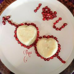 A picture of Heart Shape Phirni.