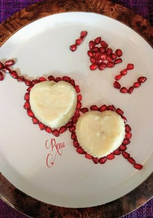 A picture of Heart Shape Phirni.