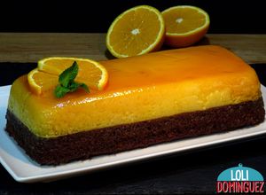Foto principal de Chocoflan de naranja y chocolate, un pastel diferente