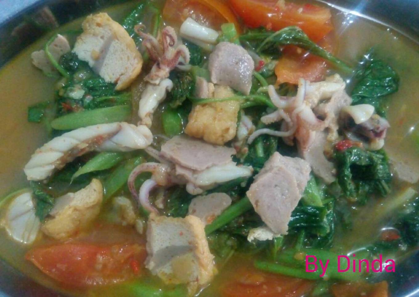 Tumis bayam Spesial