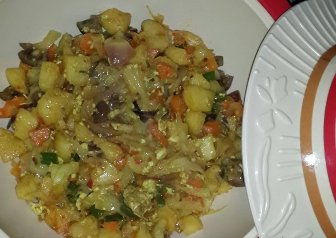 Stir fry potatoes