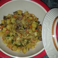 Stir fry potatoes A picture of Stir fry potatoes.