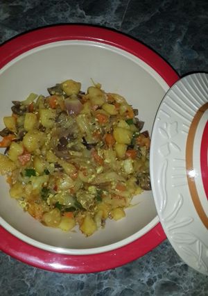 A picture of Stir fry potatoes.