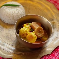 A picture of Sabji Jhol / Wintry Veggie Jhol.