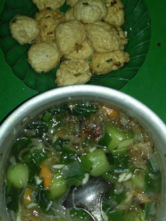 Foto resep Sup oyong + perkedel tahu
