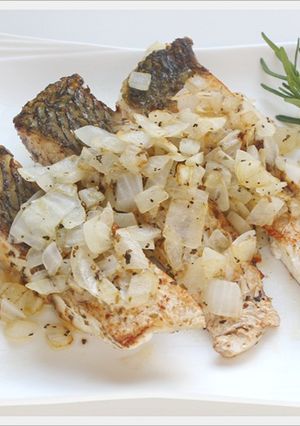 香草鱸魚排 的食譜成品照片