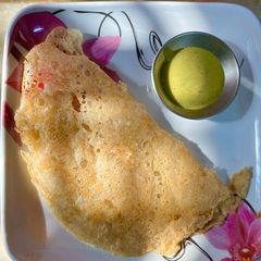 A picture of Ragi Dosa 🍽️🍽️.
