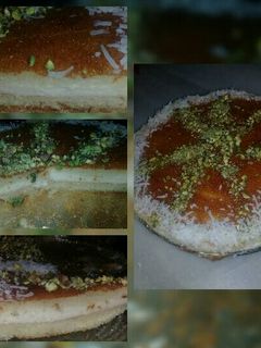 صورة لوصفة بسبوسة بالقشطة