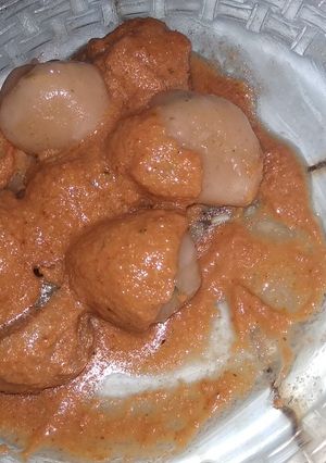 Foto resep 2. Cilok ayam saus kacang