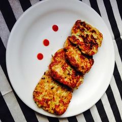 A picture of Chicken Zucchini Fritters.