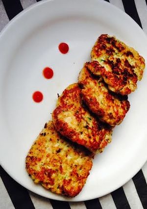 A picture of Chicken Zucchini Fritters.
