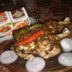 A picture of Achari mircha murg.