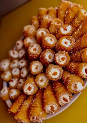 صورة لوصفة كنافه كونو محشية كريمه 😍😍😍