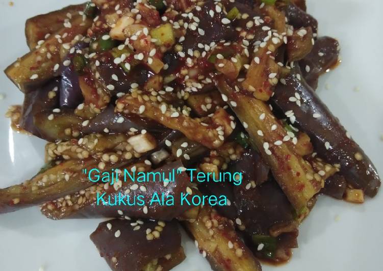 Resep "Gaji Namul" Terung Kukus Ala Korea 👌😋 yang Bisa Manjain Lidah