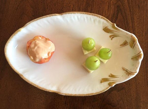 Una foto de Uvas con queso