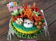 Gambar garnish telur puyuh