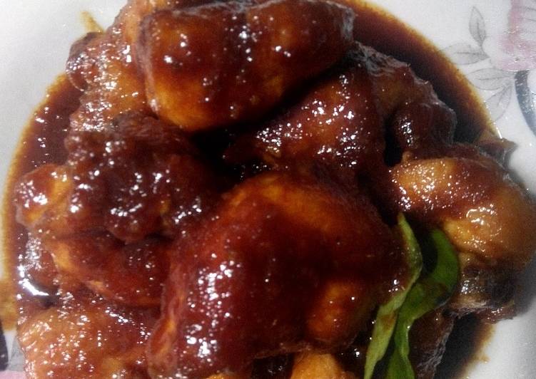 Ayam pedas saos kecap