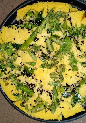 A picture of Khaman Dhokla.