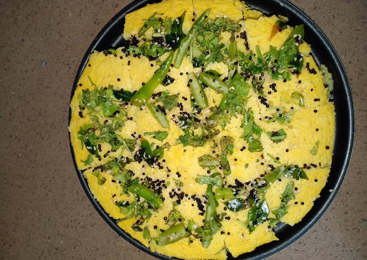 Steps to Prepare Quick Khaman Dhokla
