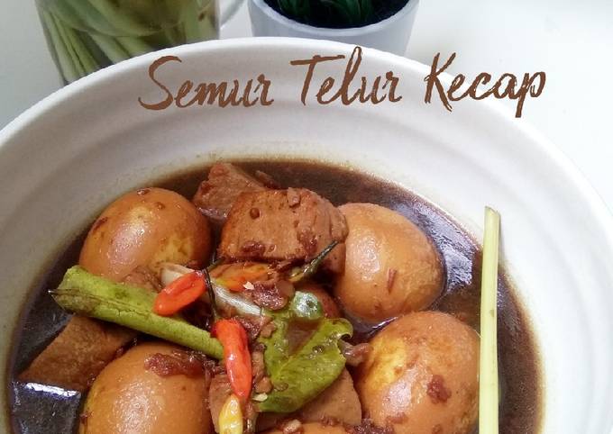 Semur Telur Tahu Kecap