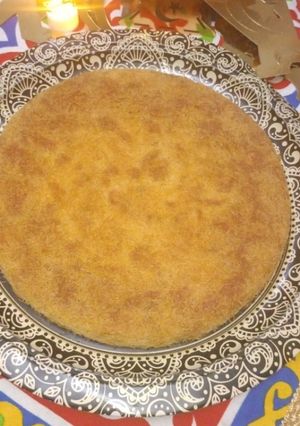 صورة لوصفة كنافة بالكريمة✨🌙🫶🌹