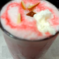 A picture of Roohafza Milkshake.