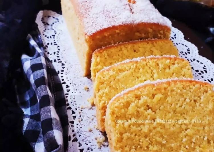 Cara Gampang Membuat Coconut pound cake, Enak Banget