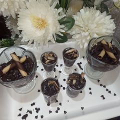 A picture of Chocolate pudding 😋😋😋.