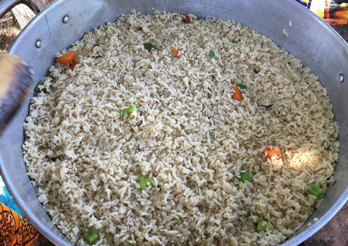 Recipe of Homemade White rice with green pepper