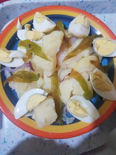 صورة لوصفة بطاطا بلبصل والبيض