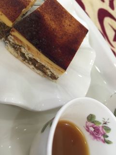 صورة لوصفة حلا الحليب المحموس مع الكريم كراميل🎀