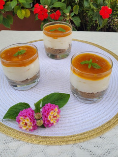 Una foto de Cheesecake de mango