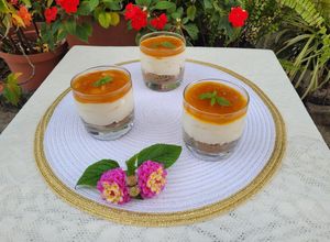 Una foto de Cheesecake de mango