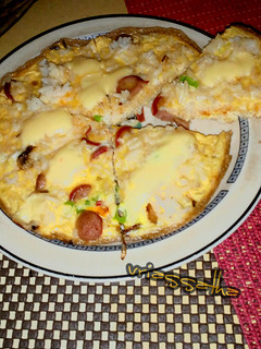 Foto resep Fried rice pizza