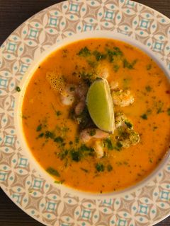 Thai rákleves - tom yum recept fotója