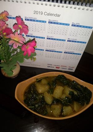 A picture of Kashmiri Kadam Saag.
