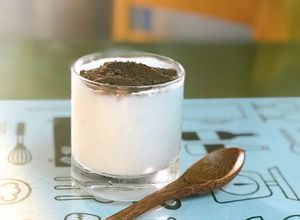 Hình của món Sinh tố dừa ca cao.