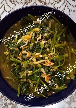 Foto resep Buduak-Buduak Tumis Kangkung