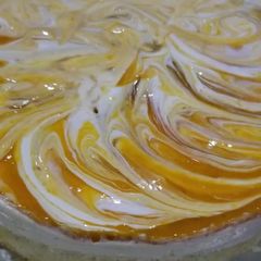 A picture of No bake Mango cheesecake.
