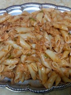 صورة لوصفة معكرونه بالتونه