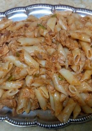 صورة لوصفة معكرونه بالتونه